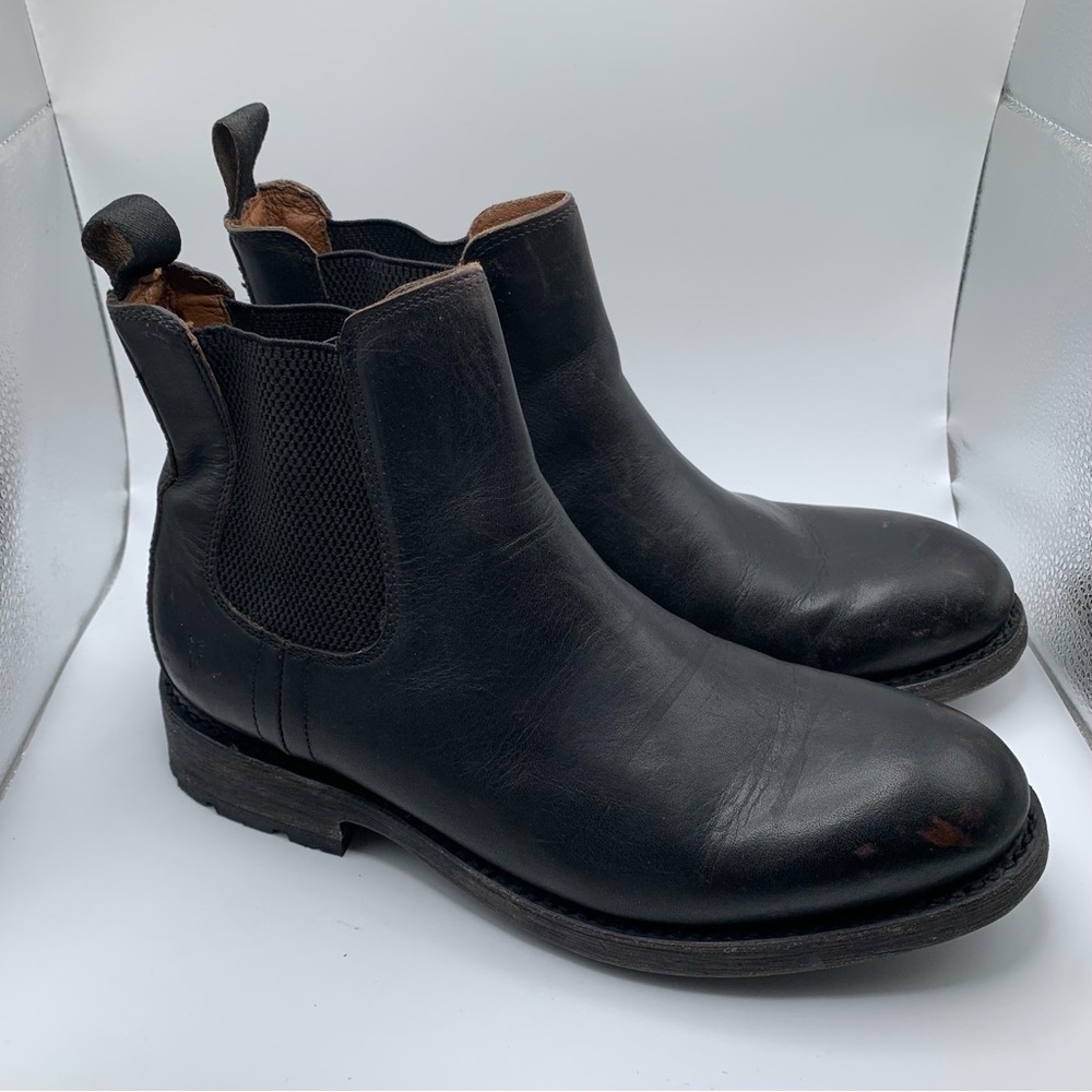NWOB Frye Men's Bowery TYLER Chelsea Boot size 8 distressed 1624 - Picture 6 of 14